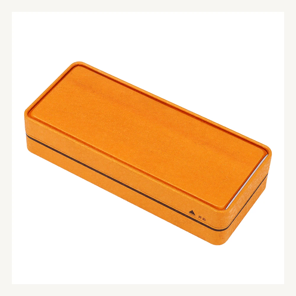 Orange Slim Rectangular Tin