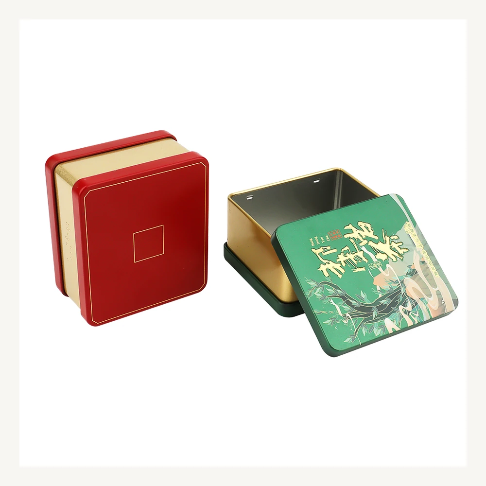 Patterned Square Gift Tin Set
