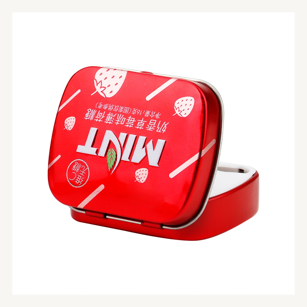 Red Berry Hinged Mint Tin
