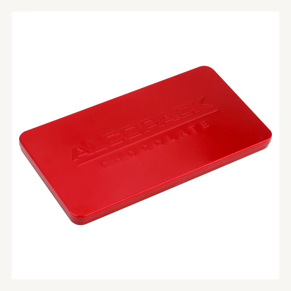 Red Embossed Sliding Pocket Tin