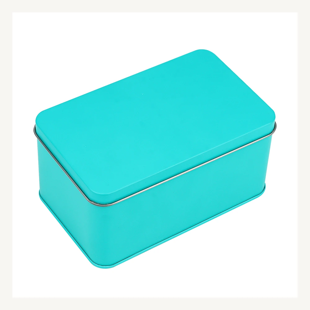 Turquoise Rectangular Gift Tin