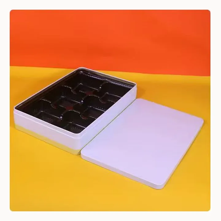 Custom Extra-Large Rectangular Mooncake & Biscuit Tin with Optional Insert by Baoyue Can Making