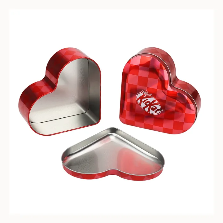 Custom Heart-Shaped Gift Tin for Valentine’s Day & Tea by Baoyue Can Making