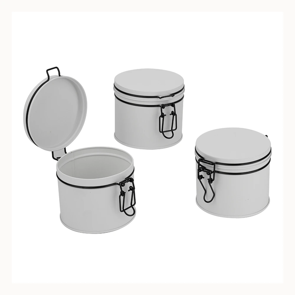 Round Clamp-Lid Coffee Tin by Baoyue Can Making