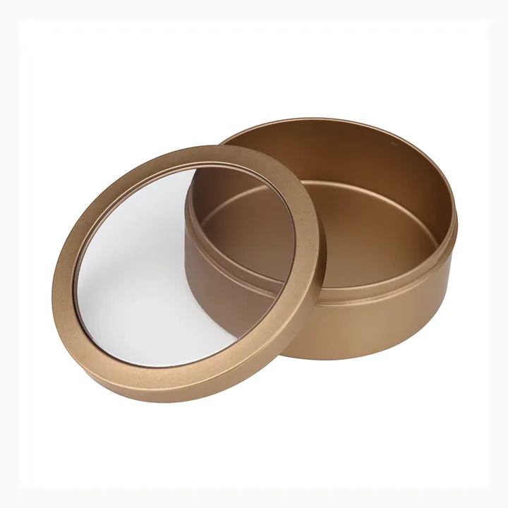 Round Mousse Cake Tin with Transparent Window Lid by Baoyue Can Making
