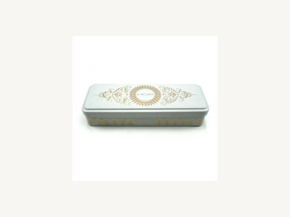Hinged Rectangular Tin for Stationery & Collector Sets