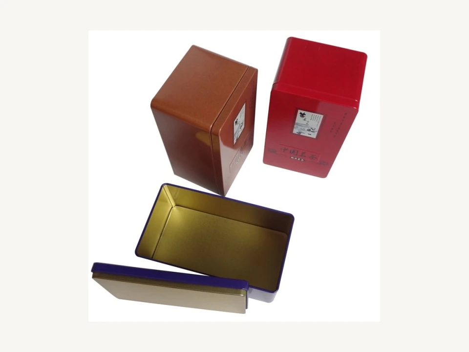 Rectangular Tea Tin Canister