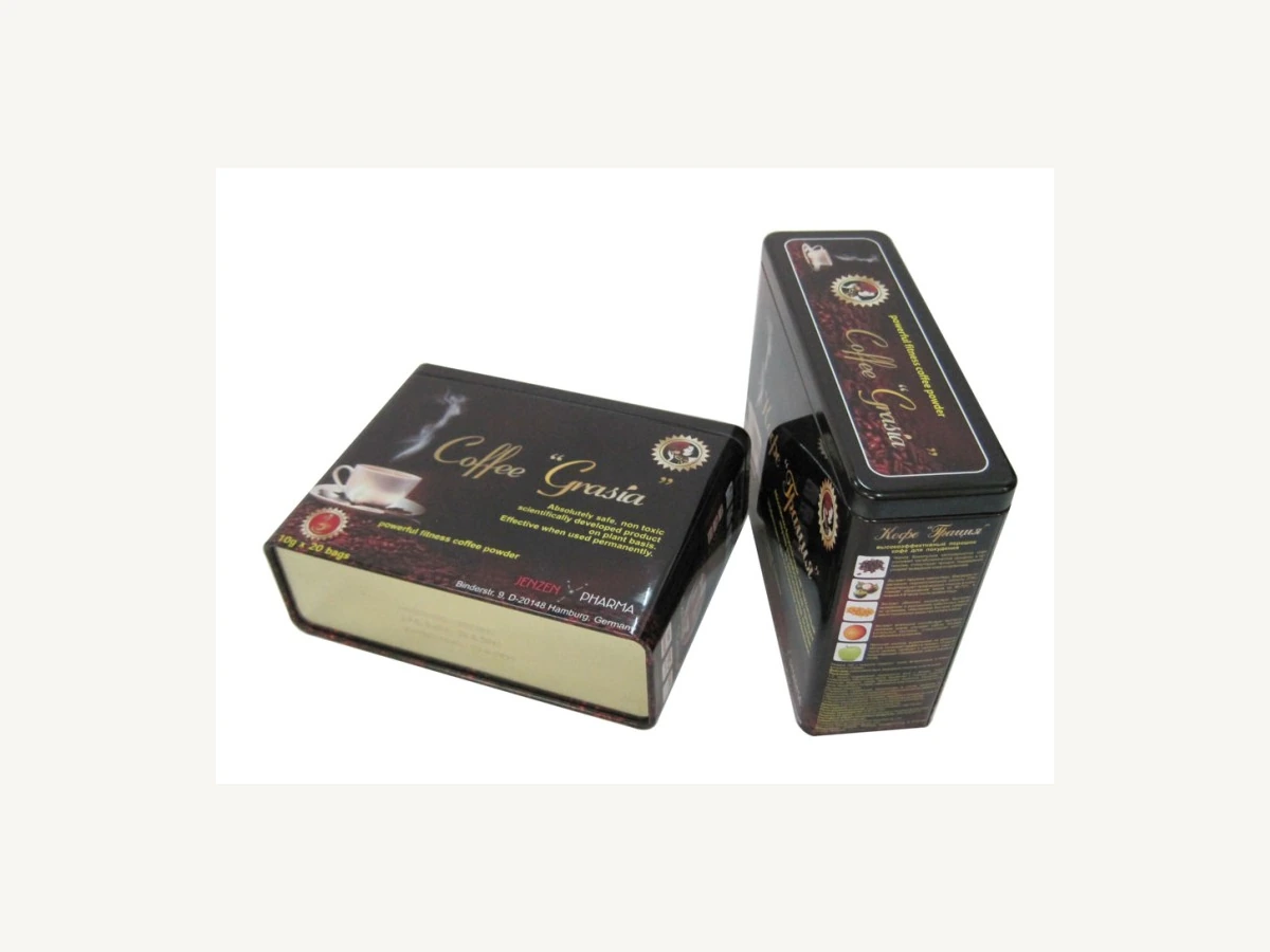Slim Rectangular Tin for Coffee & Cocoa