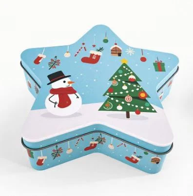 Star-Shaped Christmas Gift Tin