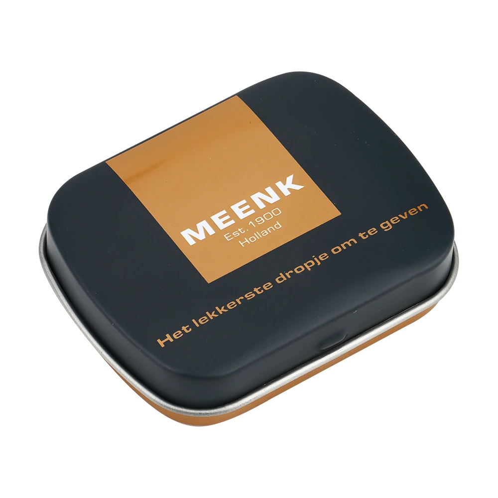 Black-and-Gold Hinged Tin for Mints & Pocket Products