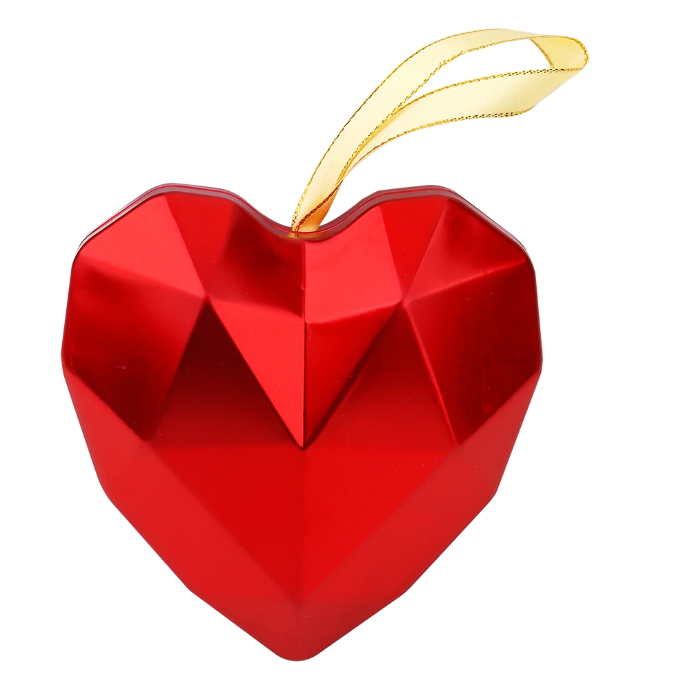 Faceted Heart-Shaped Tin for Chocolate & Jewellery