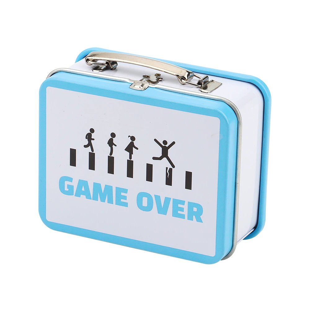 Game-Themed Metal Suitcase Tin for Collectibles & Promotions