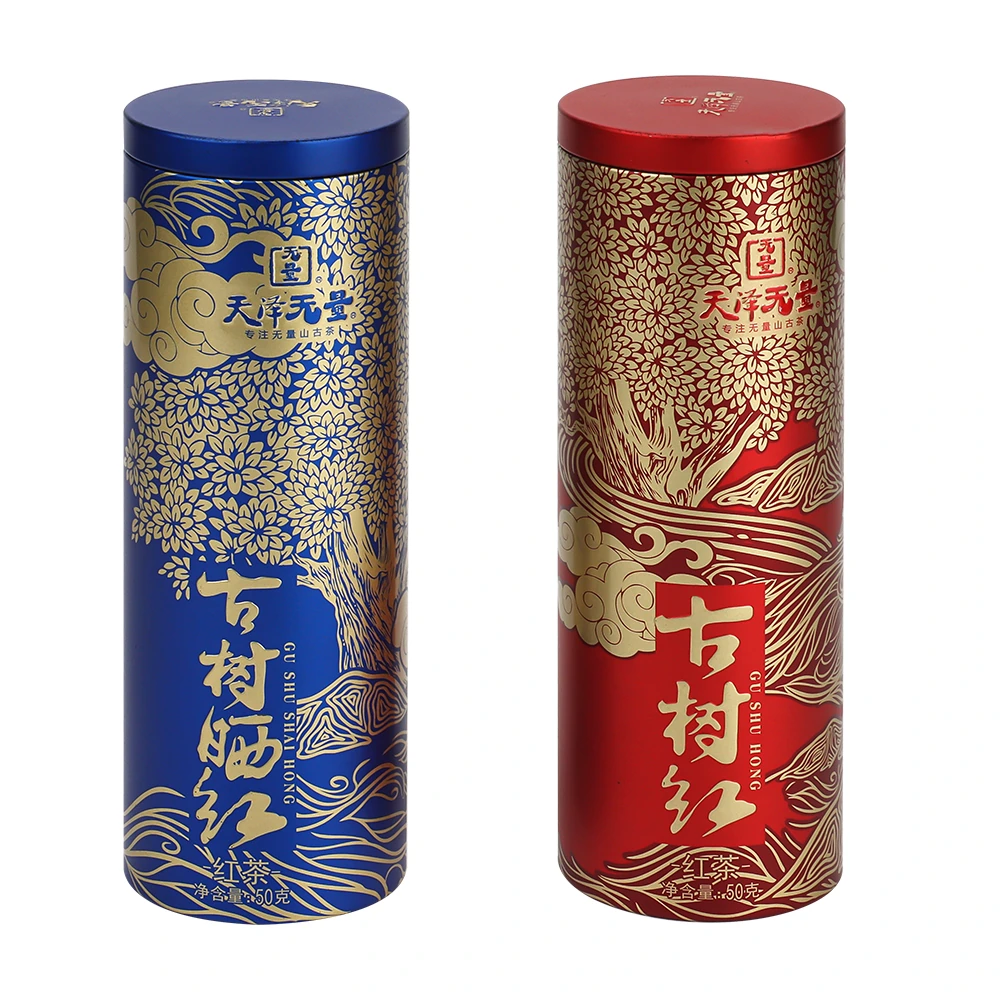 Heritage Printed Tall Tin Set for Premium Tea