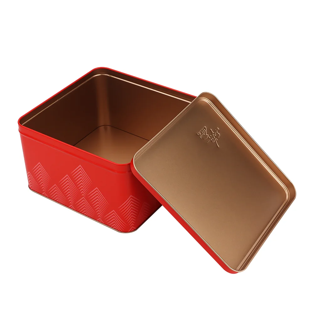 Geometric Square Tin by Baoyue Can Making