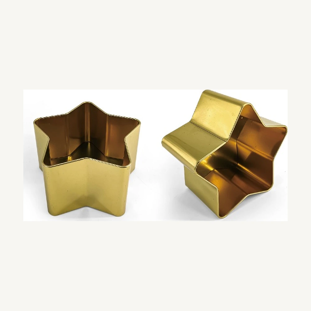 Large Gold Star Gift Tin
