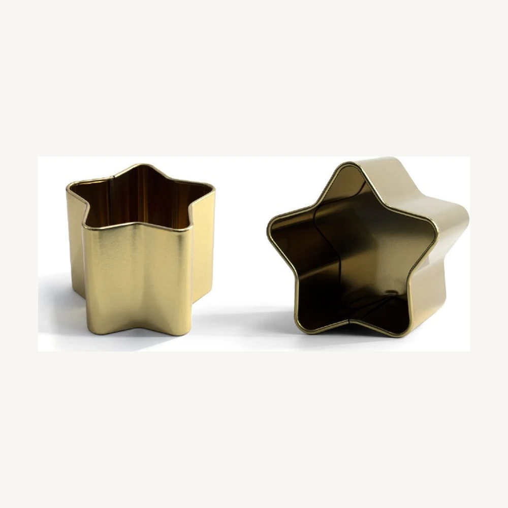 Small Gold Star Gift Tin