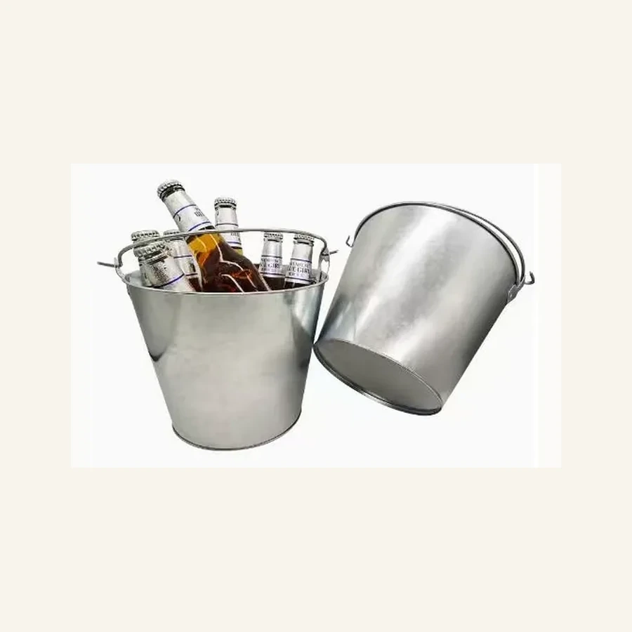 Metal ice buckets for bottled drinks