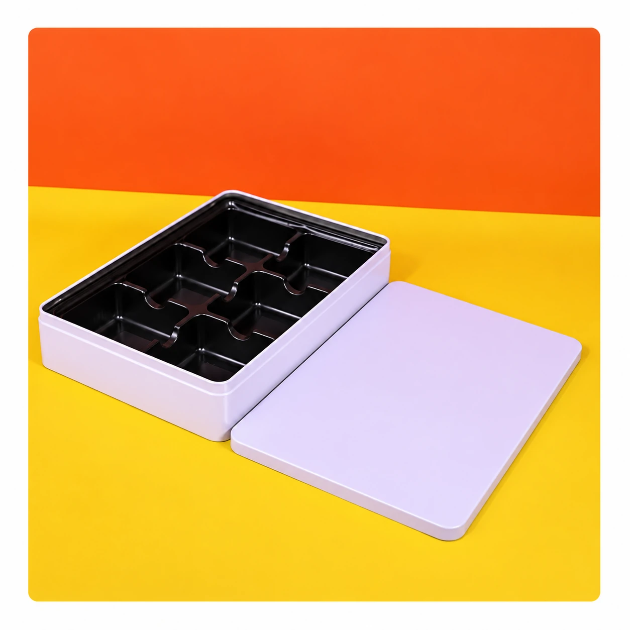 Custom Extra-Large Rectangular Mooncake & Biscuit Tin with Optional Insert