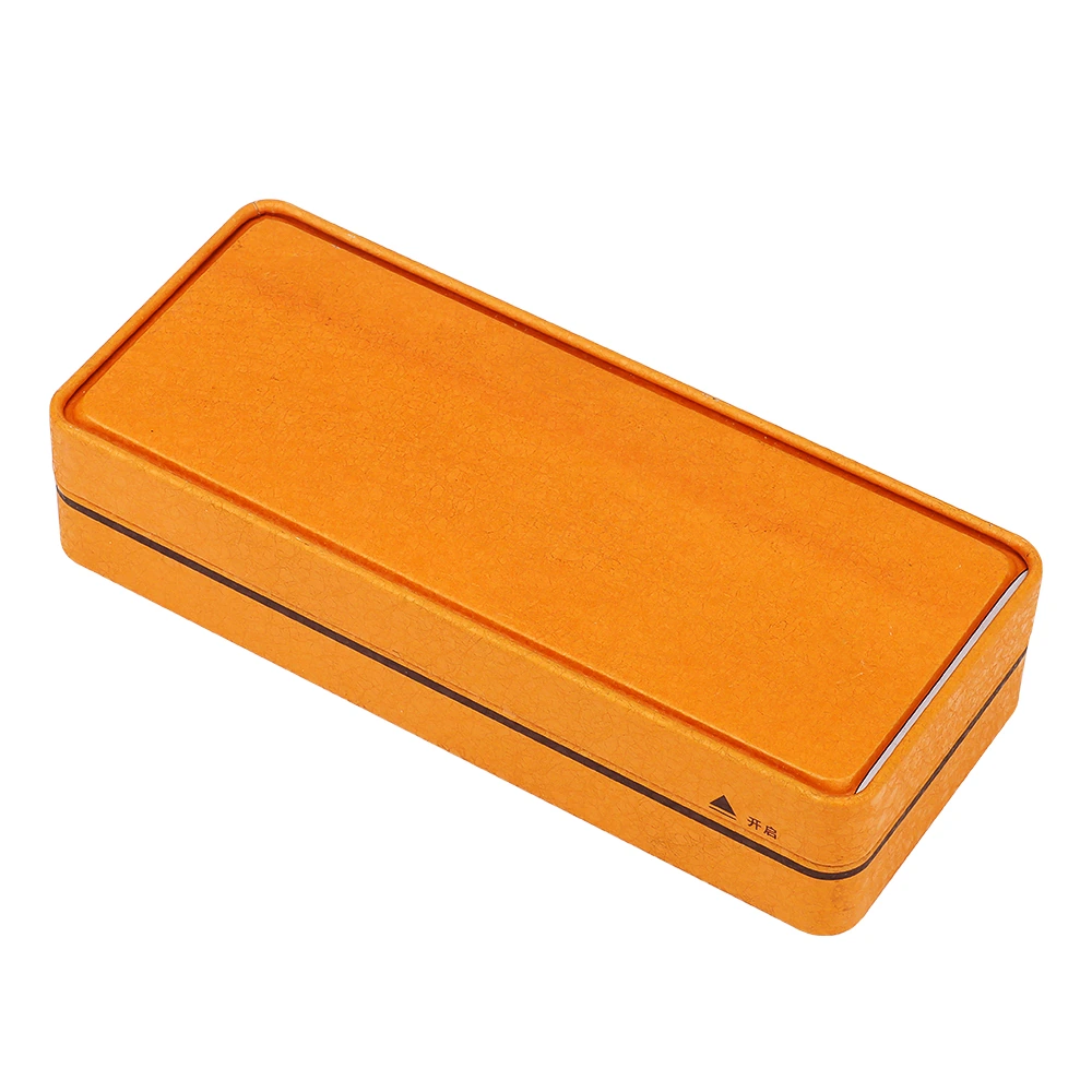 Orange Slim Rectangular Tin