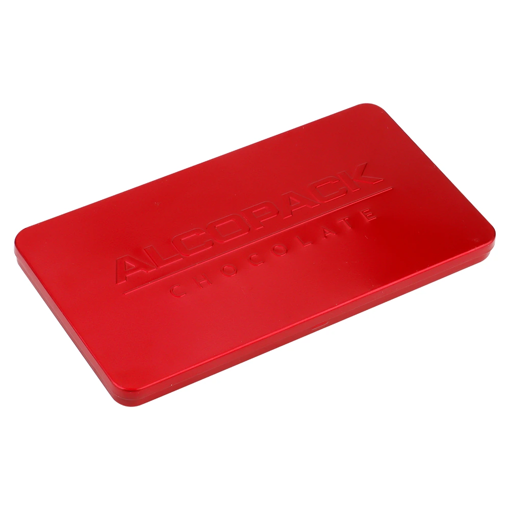 Red Embossed Sliding Pocket Tin