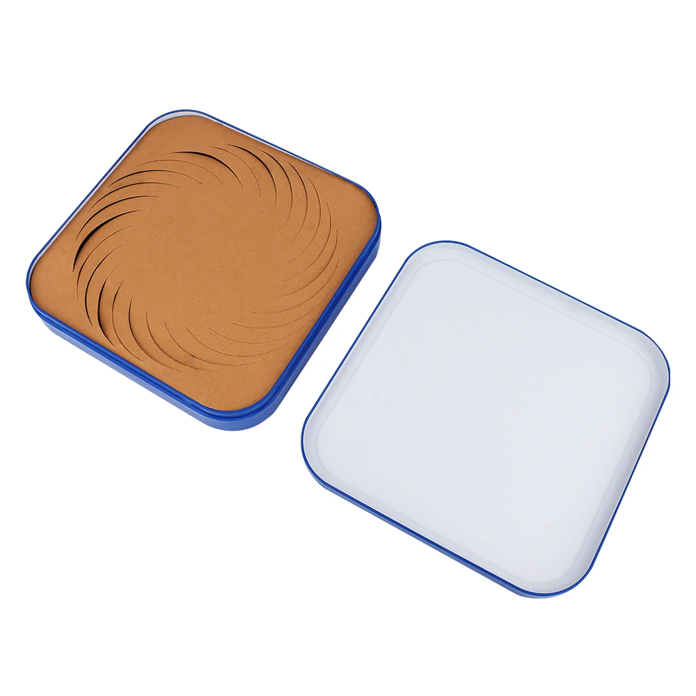 Tan Ripple Square Presentation Tin